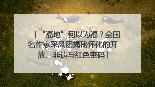 “福地”何以为福？全国名作家采风团揭秘怀化的开放、非遗与红色密码