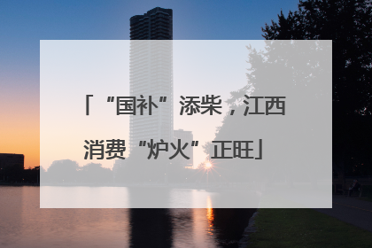 “国补”添柴，江西消费“炉火”正旺