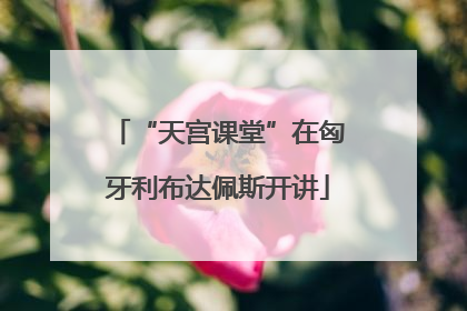“天宫课堂”在匈牙利布达佩斯开讲