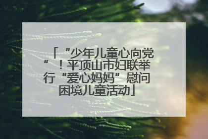 “少年儿童心向党”！平顶山市妇联举行“爱心妈妈”慰问困境儿童活动