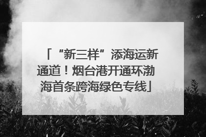 “新三样”添海运新通道！烟台港开通环渤海首条跨海绿色专线