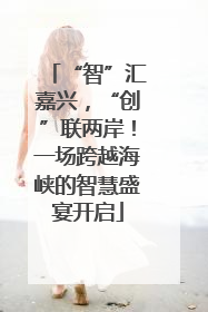 “智”汇嘉兴，“创”联两岸！一场跨越海峡的智慧盛宴开启