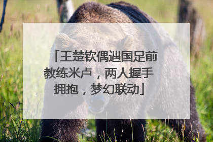 王楚钦偶遇国足前教练米卢，两人握手拥抱，梦幻联动