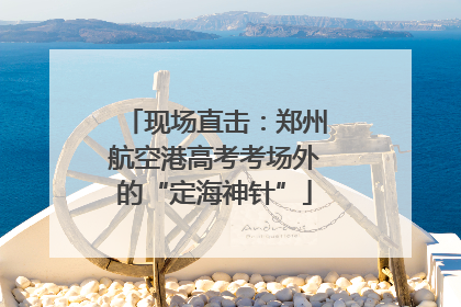现场直击：郑州航空港高考考场外的“定海神针”