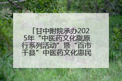 甘中附院承办2025年“中医药文化陇原行系列活动”暨“百市千县”中医药文化惠民活动（甘肃站）