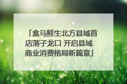 盒马鲜生北方县域首店落子龙口 开启县域商业消费格局新篇章