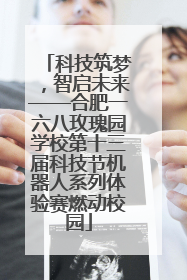 科技筑梦，智启未来——合肥一六八玫瑰园学校第十三届科技节机器人系列体验赛燃动校园