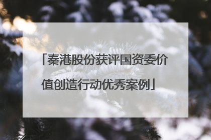 秦港股份获评国资委价值创造行动优秀案例