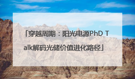 穿越周期：阳光电源PhD Talk解码光储价值进化路径