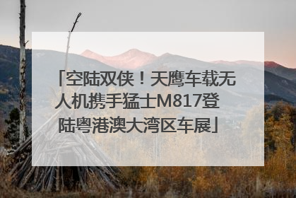 空陆双侠！天鹰车载无人机携手猛士M817登陆粤港澳大湾区车展