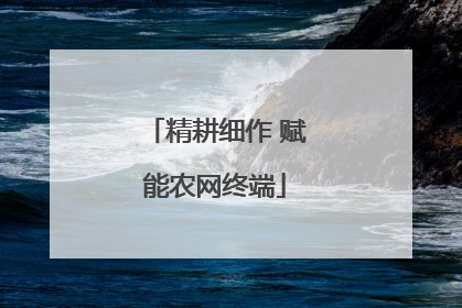 精耕细作 赋能农网终端