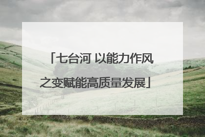 七台河 以能力作风之变赋能高质量发展