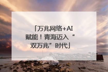 万兆网络+AI赋能！青海迈入“双万兆”时代