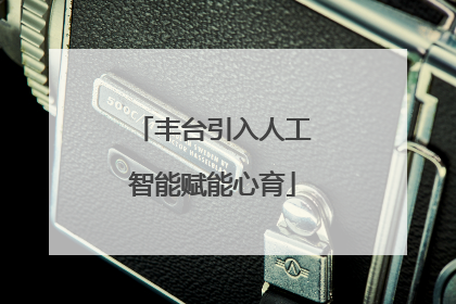 丰台引入人工智能赋能心育