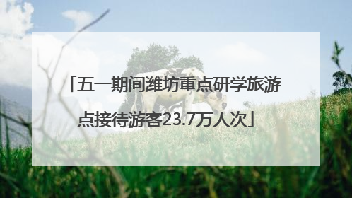 五一期间潍坊重点研学旅游点接待游客23.7万人次