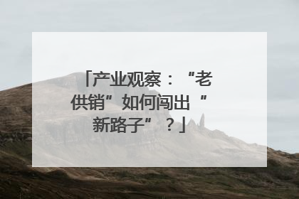 产业观察：“老供销”如何闯出“新路子”？