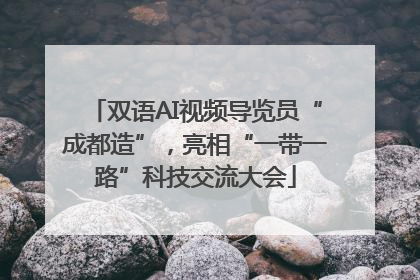 双语AI视频导览员“成都造”，亮相“一带一路”科技交流大会