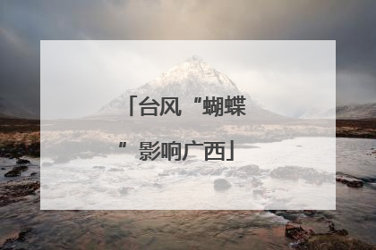 台风“蝴蝶”影响广西