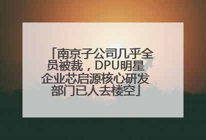 南京子公司几乎全员被裁，DPU明星企业芯启源核心研发部门已人去楼空