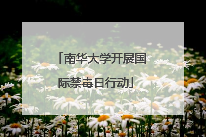 南华大学开展国际禁毒日行动