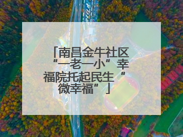 南昌金牛社区“一老一小”幸福院托起民生“微幸福”