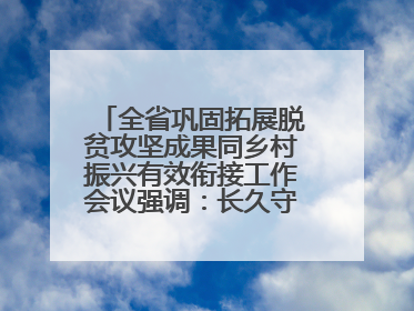 全省巩固拓展脱贫攻坚成果同乡村振兴有效衔接工作会议强调：长久守牢不发生规模性返贫致贫底线 王宁出席并讲话 王予波主持