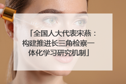 全国人大代表宋燕：构建推进长三角检察一体化学习研究机制