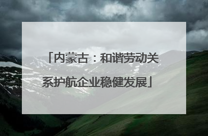 内蒙古：和谐劳动关系护航企业稳健发展