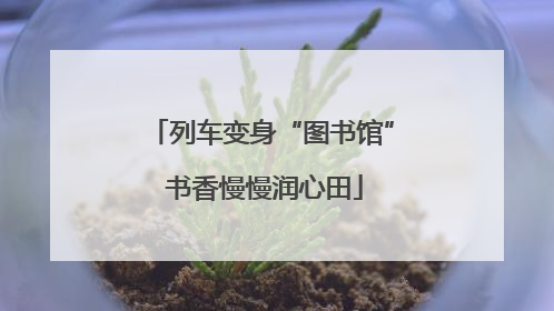 列车变身“图书馆” 书香慢慢润心田