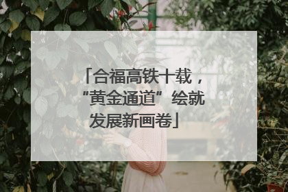 合福高铁十载，“黄金通道”绘就发展新画卷