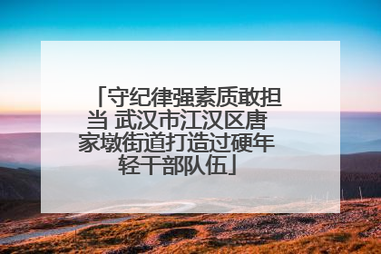 守纪律强素质敢担当 武汉市江汉区唐家墩街道打造过硬年轻干部队伍