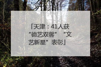 天津：41人获“德艺双馨”“文艺新星”表彰