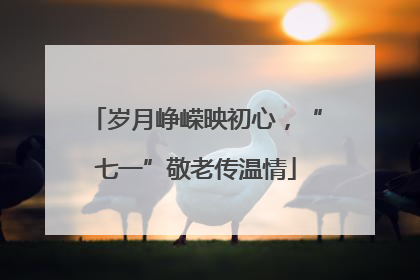 岁月峥嵘映初心，“七一”敬老传温情