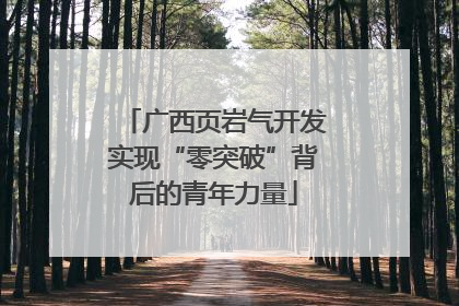 广西页岩气开发实现“零突破”背后的青年力量