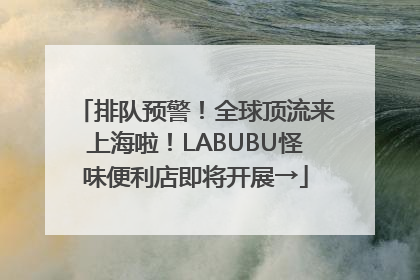 排队预警！全球顶流来上海啦！LABUBU怪味便利店即将开展→