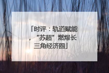 时评：轨道赋能，“苏超”燃爆长三角经济圈