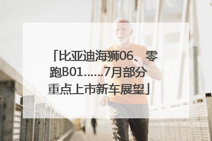比亚迪海狮06、零跑B01……7月部分重点上市新车展望