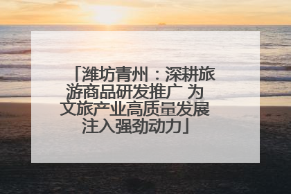 潍坊青州：深耕旅游商品研发推广 为文旅产业高质量发展注入强劲动力
