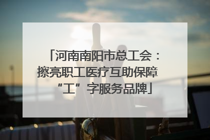 河南南阳市总工会：擦亮职工医疗互助保障“工”字服务品牌