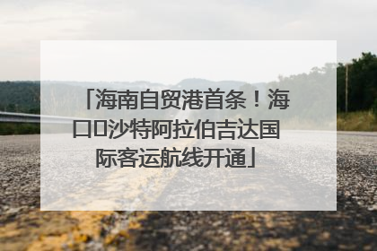 海南自贸港首条！海口⇌沙特阿拉伯吉达国际客运航线开通