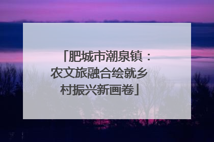 肥城市潮泉镇：农文旅融合绘就乡村振兴新画卷