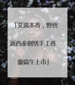 艾蒿本香，野兽派西秦刺绣手工香囊端午上市