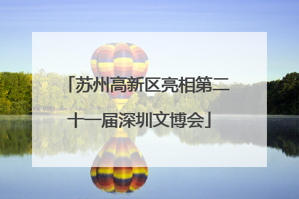 苏州高新区亮相第二十一届深圳文博会