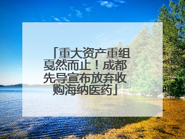 重大资产重组戛然而止！成都先导宣布放弃收购海纳医药