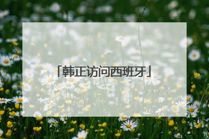 韩正访问西班牙