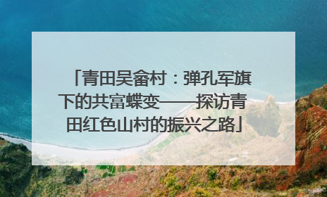 青田吴畲村：弹孔军旗下的共富蝶变——探访青田红色山村的振兴之路