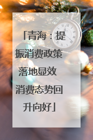 青海：提振消费政策落地显效 消费态势回升向好