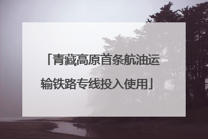 青藏高原首条航油运输铁路专线投入使用