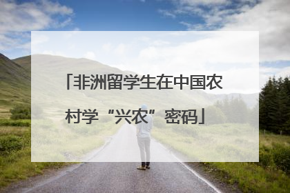 非洲留学生在中国农村学“兴农”密码