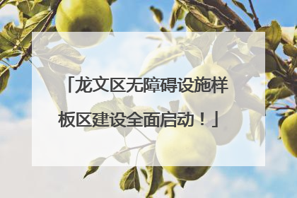 龙文区无障碍设施样板区建设全面启动！